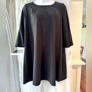 NWT LBD with 3/4 Flared Sleeves and Pearl Accents